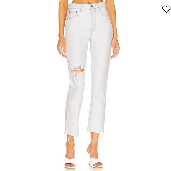 GRLFRND Karolina High Rise Straight Crop jeans size 25